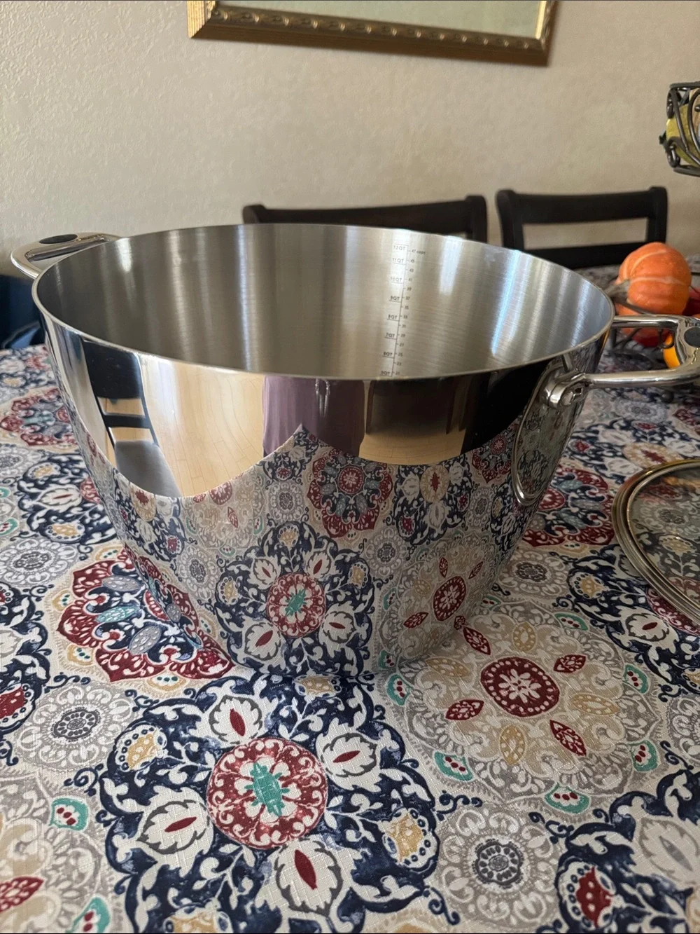 Princess House Stainless Steel Stockpot with Glass Lid - Polished Silver